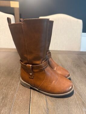 Toddler Brown Leather Boots - Classic Casual